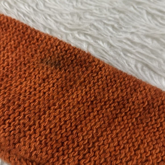 Peruvian Arte Meche Orange baby alpaca hoodie cardigan button down knit … - Picture 6 of 10